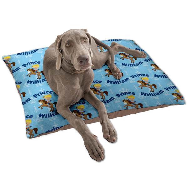 Custom Custom Prince Dog Bed - Large w/ Name All Over