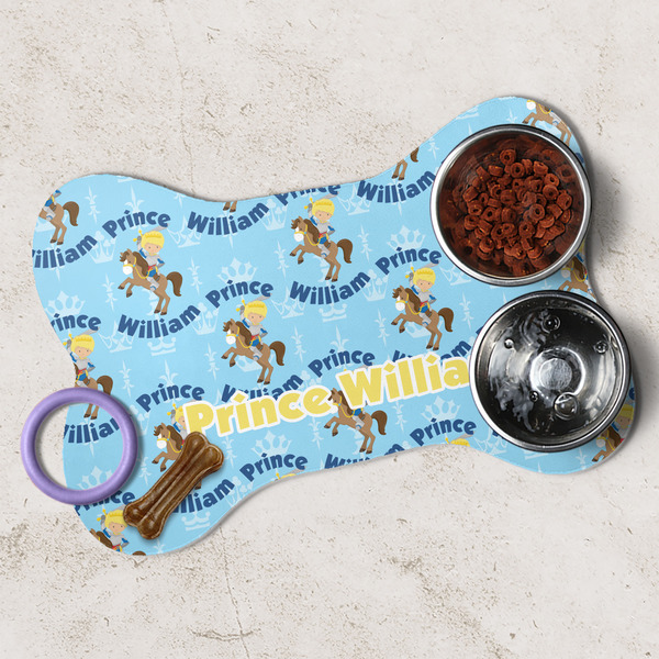 Custom Prince Dog Bone Shaped Mat Lifestyle