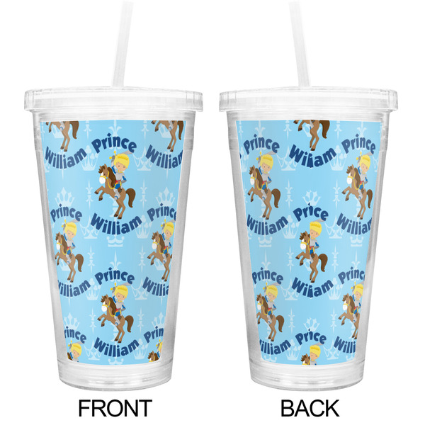 Custom Prince Double Wall Tumbler with Straw - Approval