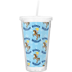 Custom Prince Double Wall Tumbler with Straw (Personalized)