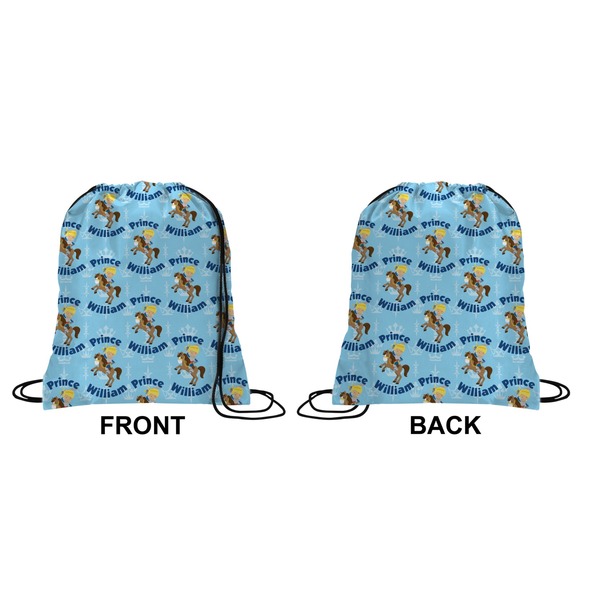 Custom Prince Drawstring Backpack Front & Back Medium