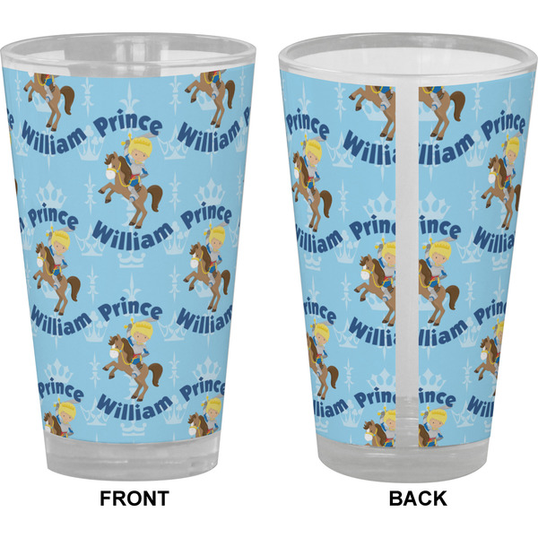 Custom Prince Pint Glass - Full Color - Front & Back Views