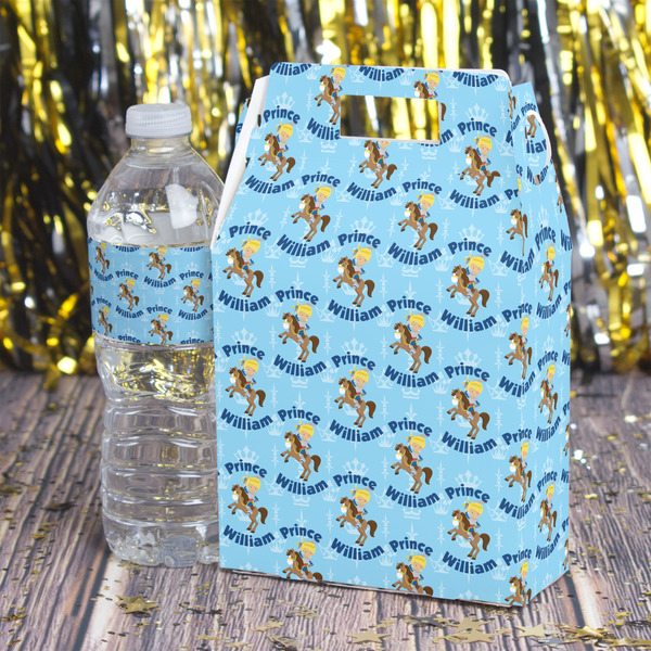 Custom Prince Gable Favor Box - In Context