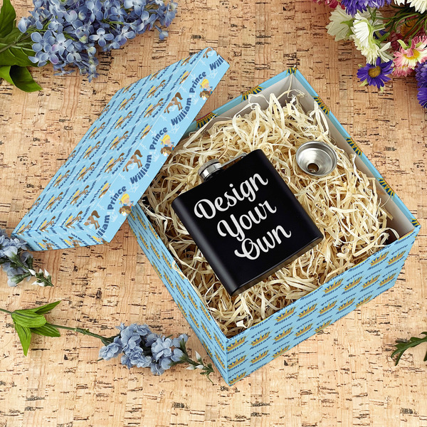 Custom Prince Gift Boxes with Lid - Canvas Wrapped - Large - In Context