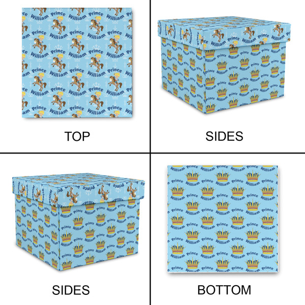Custom Prince Gift Boxes with Lid - Canvas Wrapped - Medium - Approval