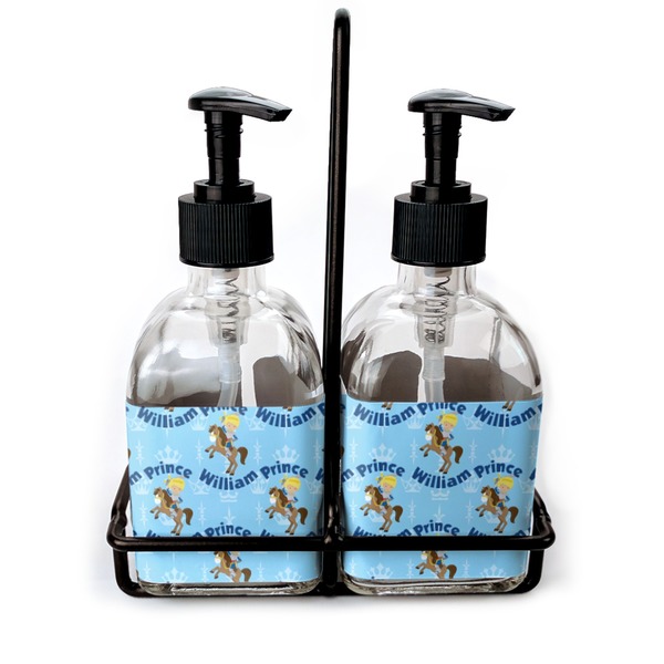 Custom Custom Prince Glass Soap & Lotion Bottle Set (Personalized)