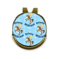 Custom Prince Golf Ball Marker - Hat Clip - Gold