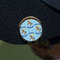 Custom Prince Golf Ball Marker Hat Clip - Gold - On Hat