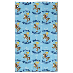 Custom Prince Golf Towel - Poly-Cotton Blend - Large w/ Name All Over