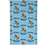 Custom Prince Golf Towel - Poly-Cotton Blend - Small w/ Name All Over