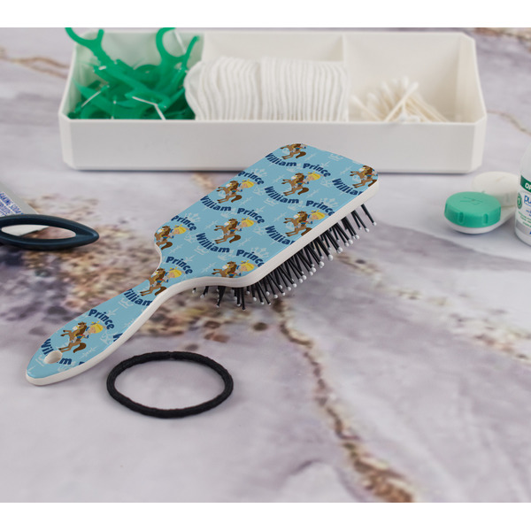 Custom Prince Hair Brush - In Bathroom