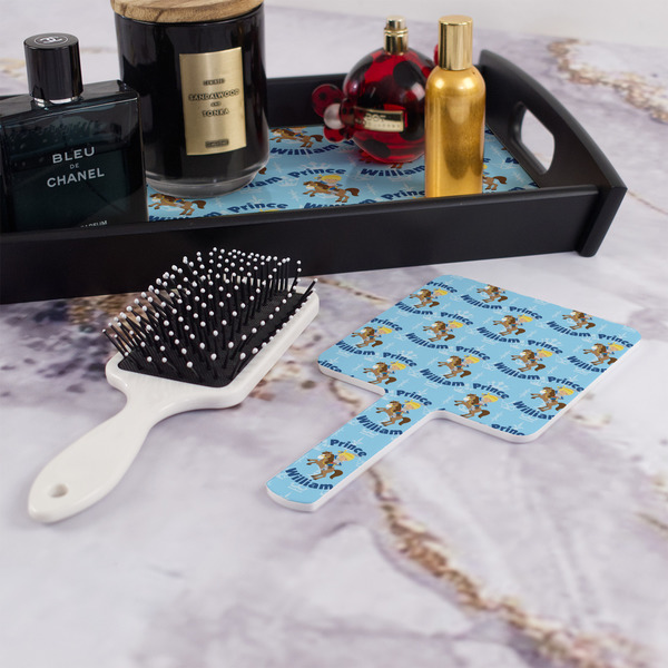 Custom Prince Hand Mirror - With Hair Brush