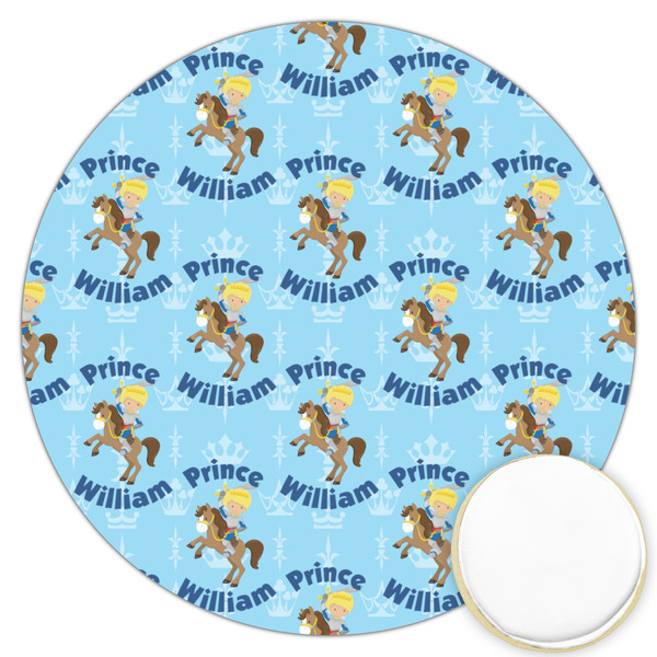 Custom Custom Prince Printed Cookie Topper - 3.25" (Personalized)