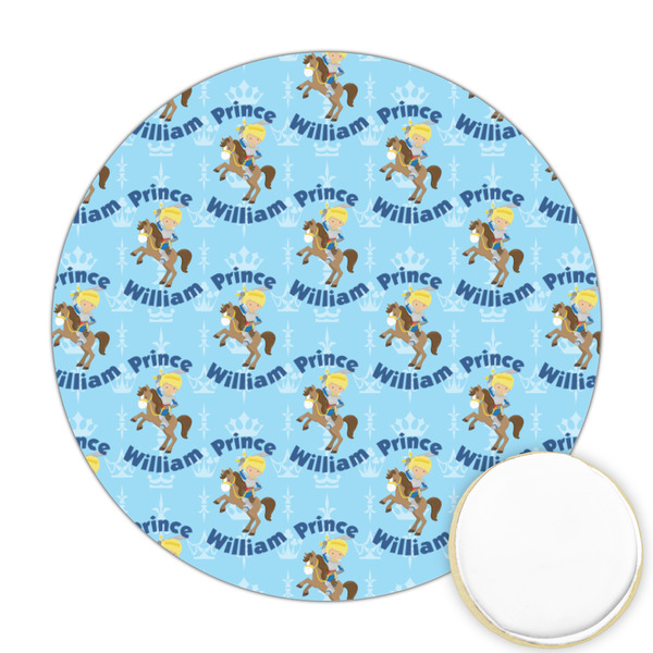 Custom Custom Prince Printed Cookie Topper - Round (Personalized)