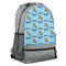 Custom Prince Large Backpack - Gray - Angled View