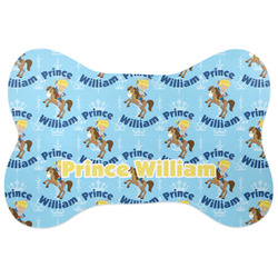 Custom Prince Bone Shaped Dog Food Mat (Large) (Personalized)