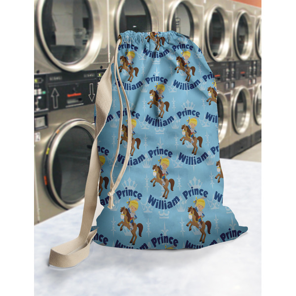 Custom Prince Laundry Bag in Laundromat