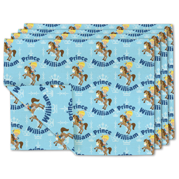 Custom Custom Prince Linen Placemat w/ Name All Over