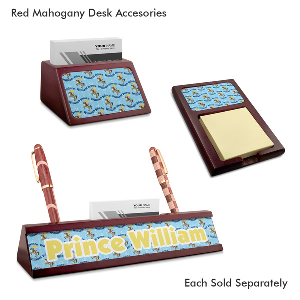 Custom Prince Mahogany Desk Accessories
