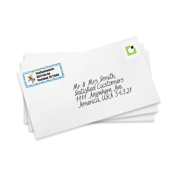 Custom Prince Mailing Label on Envelopes