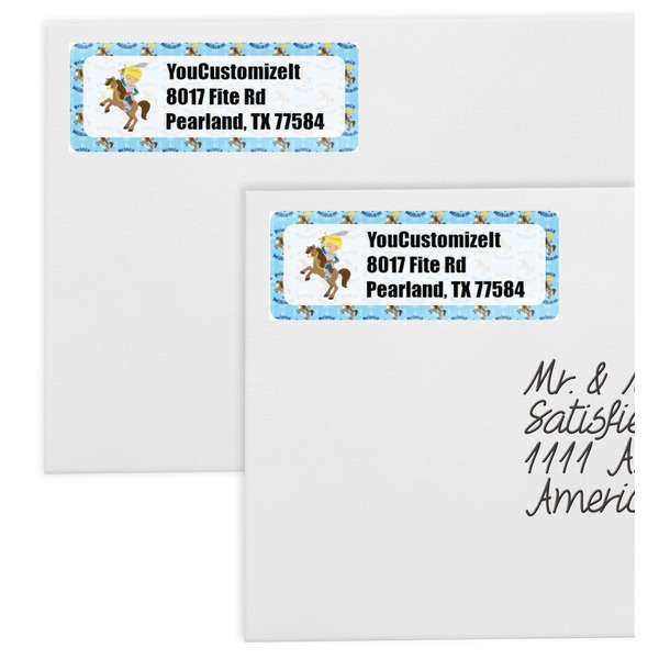 Custom Prince Mailing Labels - Double Stack Close Up