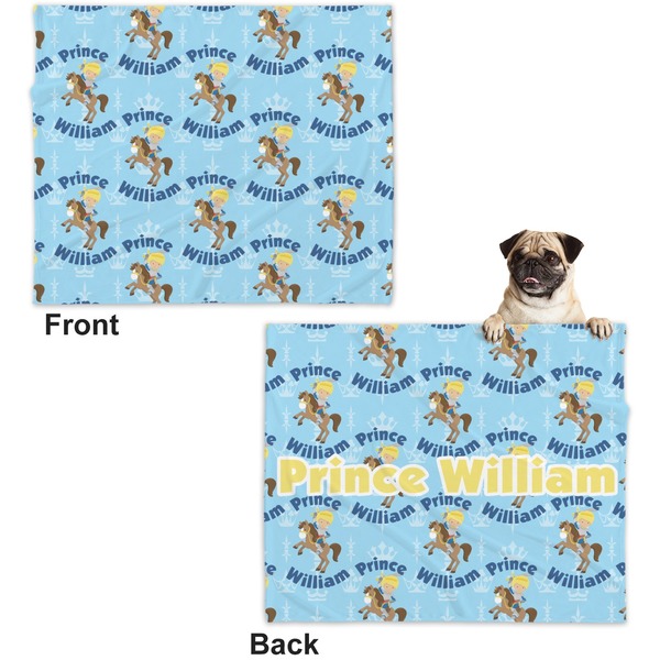 Custom Prince Microfleece Dog Blanket - Large- Front & Back