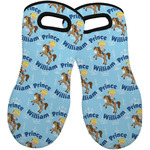 Custom Prince Neoprene Oven Mitts - Set of 2 w/ Name All Over