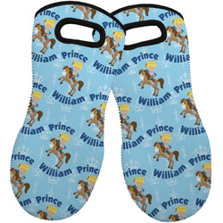 Custom Prince Neoprene Oven Mitts - Set of 2 w/ Name All Over