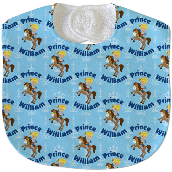 Custom Prince New Baby Bib - Closed and Folded