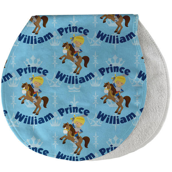 Custom Prince New Baby Burp Folded