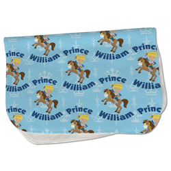 Custom Prince Burp Cloth - Fleece w/ Name All Over