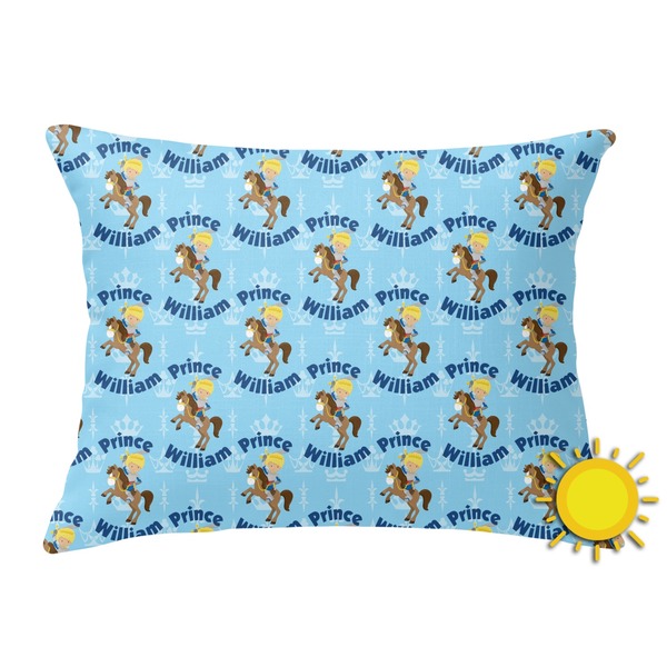 Custom Custom Prince Outdoor Throw Pillow (Rectangular) (Personalized)