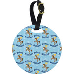 Custom Prince Plastic Luggage Tag - Round (Personalized)