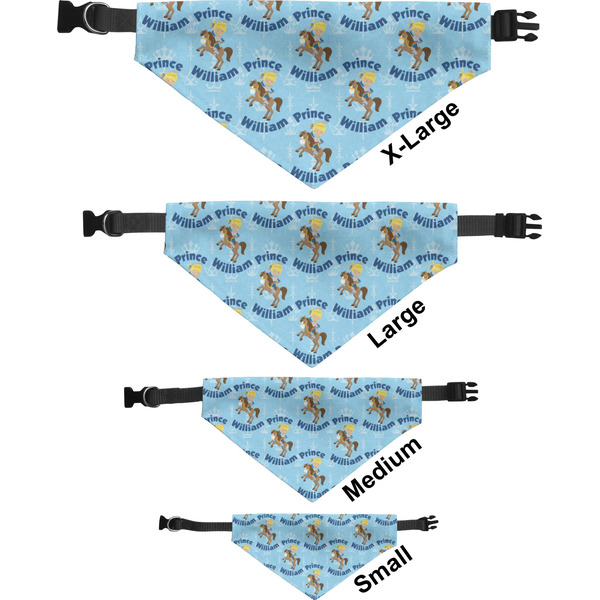 Custom Prince Pet Bandana Sizes