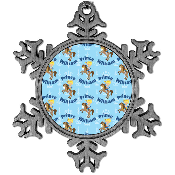 Custom Custom Prince Vintage Snowflake Ornament (Personalized)