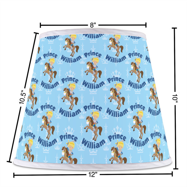 Custom Prince Poly Film Empire Lampshade - Dimensions