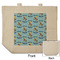 Custom Prince Reusable Cotton Grocery Bag - Front & Back View