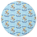 Custom Prince Round Rubber Backed Coaster (Personalized)