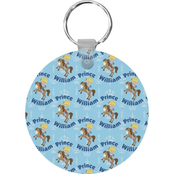 Custom Custom Prince Round Plastic Keychain (Personalized)