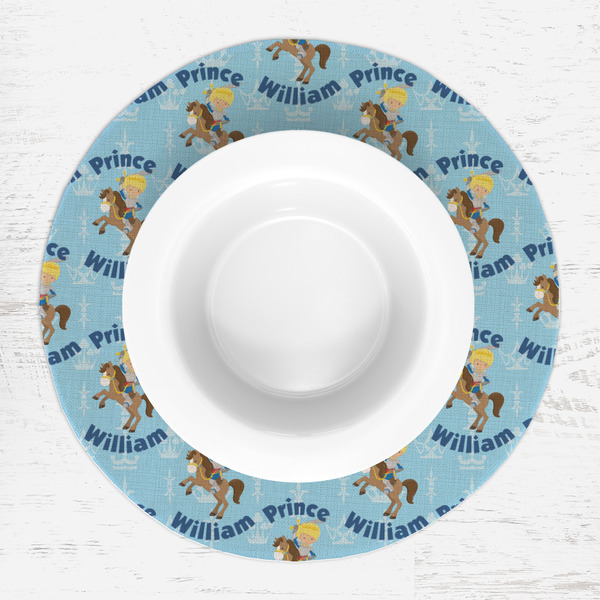 Custom Prince Round Linen Placemats - LIFESTYLE (single)