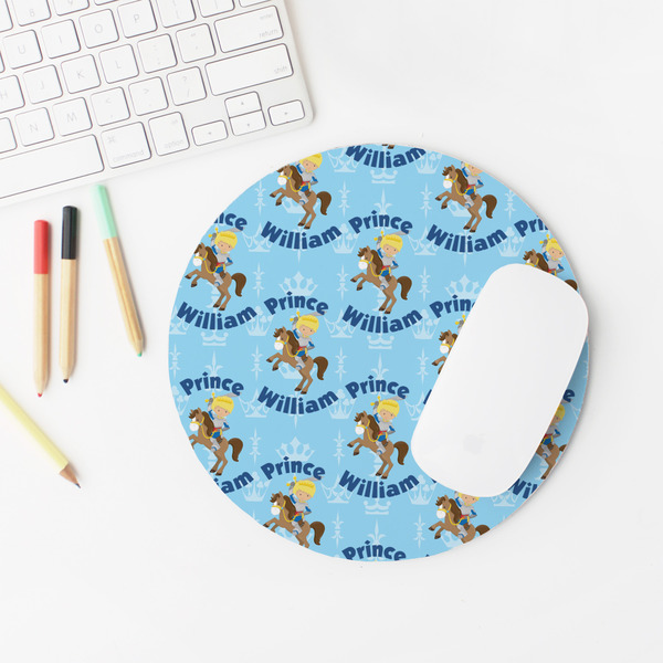 Custom Prince Round Mousepad - LIFESTYLE 2