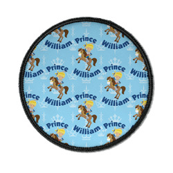 Custom Prince Iron On Round Patch w/ Name All Over