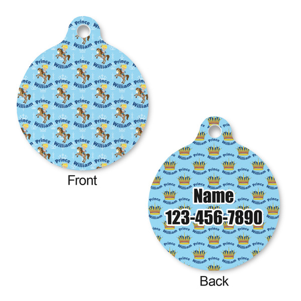 Custom Prince Round Pet ID Tag - Large - Approval