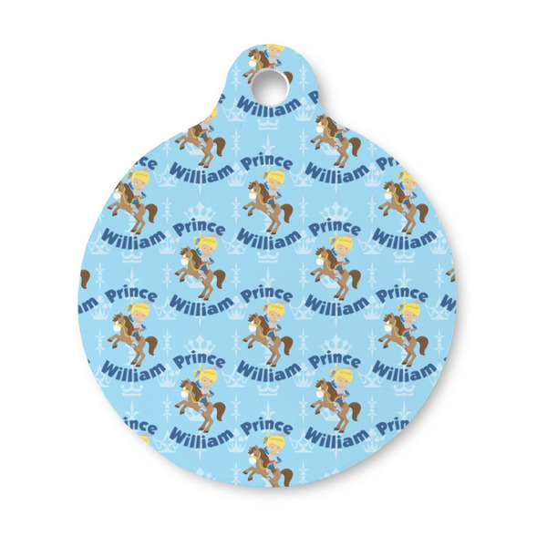 Custom Custom Prince Round Pet ID Tag - Small (Personalized)