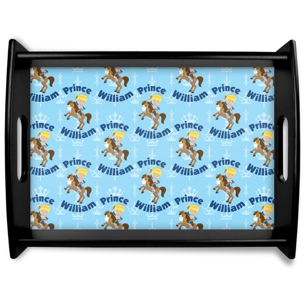 Custom Custom Prince Black Wooden Tray - Large (Personalized)