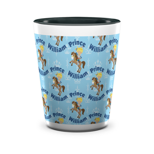 Custom Custom Prince Ceramic Shot Glass - 1.5 oz - Two Tone - Set of 4 (Personalized)