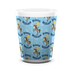 Custom Prince Ceramic Shot Glass - 1.5 oz - White - Set of 4 (Personalized)