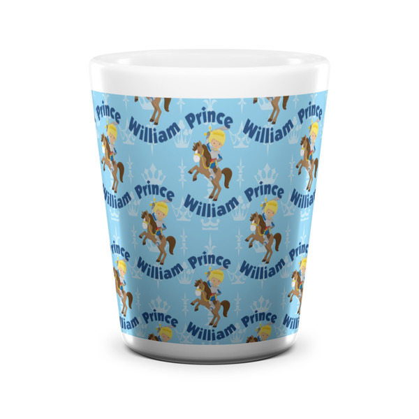 Custom Custom Prince Ceramic Shot Glass - 1.5 oz - White - Set of 4 (Personalized)