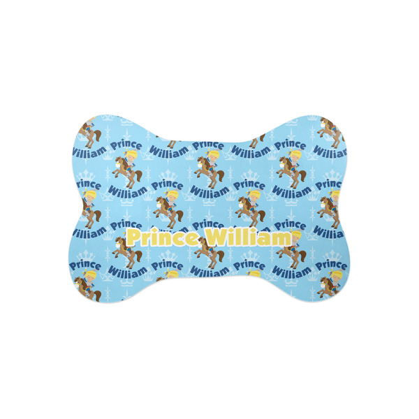Custom Custom Prince Bone Shaped Dog Food Mat (Small) (Personalized)