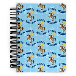 Custom Prince Spiral Notebook - 5x7 w/ Name All Over